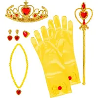 Hobby Hall PRINSESSASETTI (tiara, käsineet, kaulakoru, korvakorut, sormus, taikasauva)