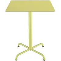 Houe , Pico Café table, 60x60 cm, 4 star base Mono Lemon zest