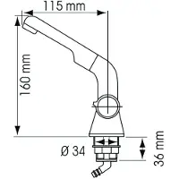 PLASTIMO 3/8´´ Vesihana