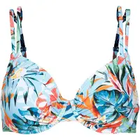 Venice beach Bikinitoppi 'Wire-Top Caru ' beige / vaaleansininen / oranssi
