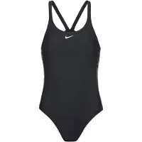 Nike SWIM Logo Tape Fastback One Piece - Black - M