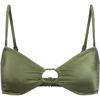 Roxy Women's Brilho Bandeau Bikiniyläosa Naiset koko XL väri oliivinvihreä