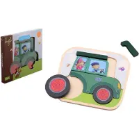 Johntoy Fien & Teun Wooden Tractor Puzzle
