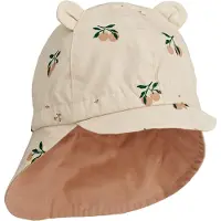 Liewood Gorm Reversible Sun Hat With Ears - Coral - 6-9M