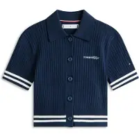 Tommy Hilfiger Neuletakki marine / valkoinen