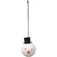 Hoptimist - Snowman Joulupallo 2 kpl Valkoinen