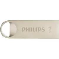 Philips Moon Edition 2.0, 64 GB, USB A-tyyppi, 2.0, Ilman suojusta, 5,4 g, Hopea (FM64FD160B/00)