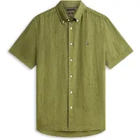 Tommy Hilfiger Pigment Dyed Linen Rf Shirt S/S - Green - XXL
