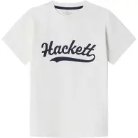 Hackett for boy. HK5000020 T-shirt Logo Tee white (K07), Casual, Cotton, Short sleeve, children's fashion