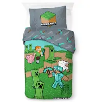 BrandMac Bed Linen Animals & Mobs 140X200 60X63 Cm - Green - 140X200.60X63CM