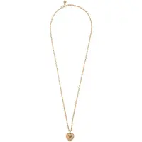 Sno of sweden Cute Big Heart Neck 50 Plain G-50 Cm - Gold - 50 CM