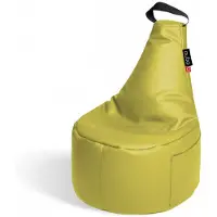 QUBO säkkituoli Fusion, keinonahkaa, vaaleankeltainen.