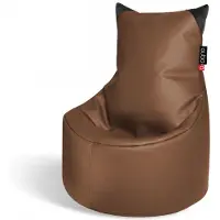 QUBO Säkkituoli Munchkin, tekonahkaa, tummanruskea