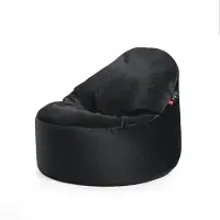 QUBO Säkkituoli Cuddly 65, verhoilukangas, musta,