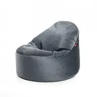 QUBO Säkkituoli Cuddly 65, verhoilukangas, tummanharmaa,