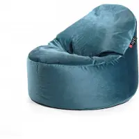 QUBO Säkkituoli Cuddly 65, verhoilukangas, sininen,