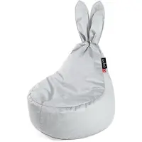 QUBO Säkkituoli Baby Rabbit Lune, vaaleanharmaa