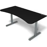 AROZZI Arena Gaming Desk - Frozen Grey - Black -pelipöytä, harmaa/musta