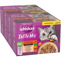 Whiskas 144x 85g monipakkaus TASTY MIX annospusseja Country Collection in Sauce Märkä kissanruoka