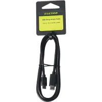 Eletra USB-C - Micro USB Johto 1 M, musta