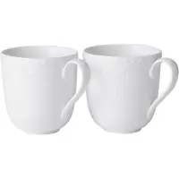 Royal Copenhagen - White Fluted Half Lace Muki 37 cl 2 kpl