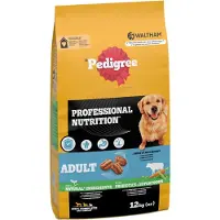 Pedigree 12 kg Professional Nutrition Adult nauta & vihannekset koirien kuivaruoka