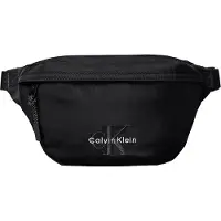 Calvin Klein Vyölaukku 'Monologo Embroidery' tummanharmaa / musta / valkoinen