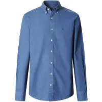 Hackett for man. HM3010539 Oxford fit tailored shirt blue (M), Casual, Party, Cotton, Classic, Long sleeve