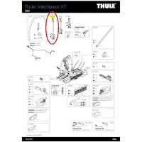 Thule Long Bike Arm 939 For Velospace Xt Varaosa