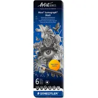 Staedtler Mars Lumograph Black 6-setti
