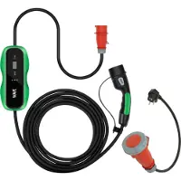 Wave EV 3-vaiheinen sähköauton latauslaite ja Suko adapteri -tuotepaketti