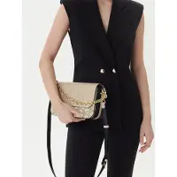 Tous for woman. 2002185451 Chain Kaos Icon medium shoulder bag beige, black (OSFA), Casual, Polyurethane