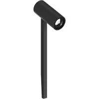 Wever & Ducre WEVER DUCRÉ LED-spotti GEO 1.0 antrasiitti maakiila 2700K IP65 Geo, Musta, Alumiini