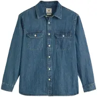 Levi's for man. 19573-0269 Dark blue Jackson Worker shirt (XL), Casual, Cotton, Long sleeve