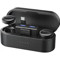 Boya BOYALINK 3-02 Langattomat mikrofonit 2.4GHz USB-C - musta