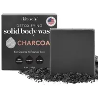 Raw Organic KITSCH Charcoal Detoxifying Body Wash Bar