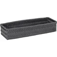 Handed By - Fit Säilytyskori 39x12x7 cm Dark Grey
