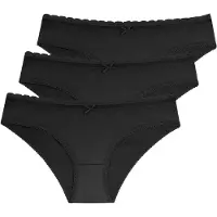 Dorina - Naomi-3Pp Brief - Black - XXL