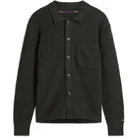 Tommy Hilfiger Fisherman Rib Coach Jacket - Grey - XXL