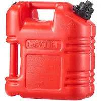 Vevor -polttoainesäiliö, 9,5 l, polttoainesäiliö suuttimella ja selkeällä asteikolla, 15 l/min maksimivirtausnopeus, turvallinen ja vuotamaton, kannettava litteä nestesäiliö useimmille autoille, mootto