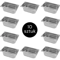 Hobby Hall Gastronomiset astiat Gn 1/4, 10 kpl, 150 mm, ruostumaton teräs
