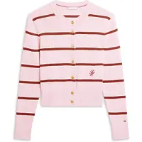 Tommy Hilfiger Co Full Needle C-Nk Cardi - Pink - XS