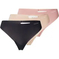 Calvin Klein Thong 3Pk - Pink - M