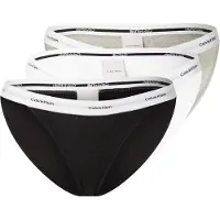 Calvin Klein Underwear Alushousut vaaleanharmaa / musta / valkoinen