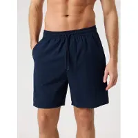 Björn Borg Borg Seersucker Resort Shorts - Navy - XL