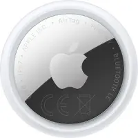 Apple AirTag, Henkilökohtainen, Etsin, Hopea, Valkoinen, Pölynkestävä, Vedenkestävä, Roisketiivis, Kierrätetty muovi, CR2032 (MFE94ZM/A)
