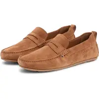 Tommy Hilfiger for man. FM0FM05789 Suede driver loafers with brown serrated soles (44), Flat, None, Casual