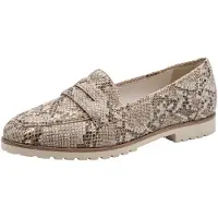 Tamaris Loafer beige / tummabeige / musta