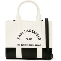 Karl Lagerfeld Käsilaukku 'RUE ST-GUILLAUME' kerma / musta