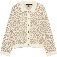 Vero Moda Neuletakki 'VMRiley' kameli / valkoinen